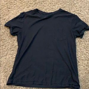 Black t shirt with chest pocket